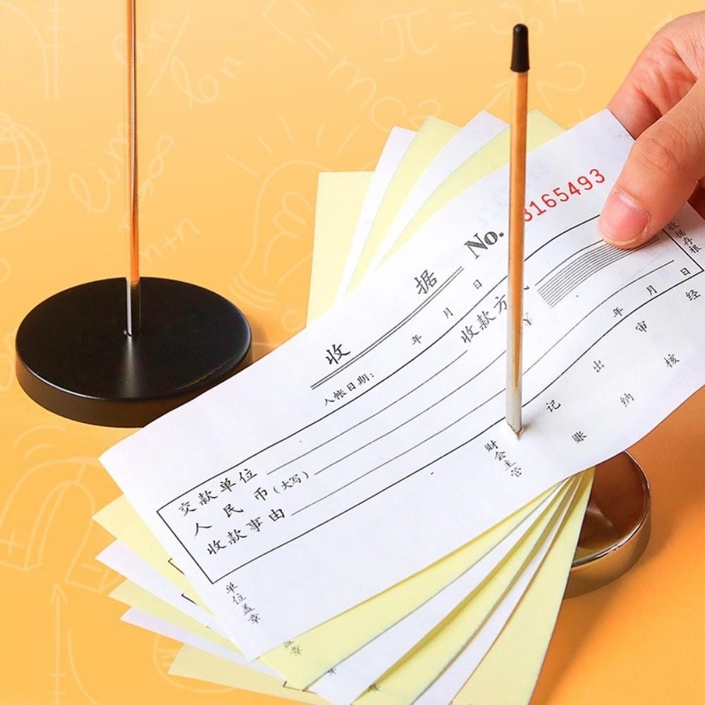 1/2Pcs Non-slip Paper Bill Fork Metal Receipt Ticket Spike Stand Order Receipt Holder Restaurant