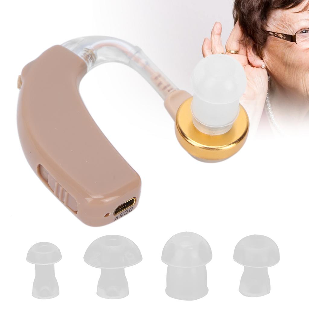 Слуховые аппараты для пожилых людей, перезаряжаемый слуховой усилитель, слуховой аппарат, вилка США 100‑240 В