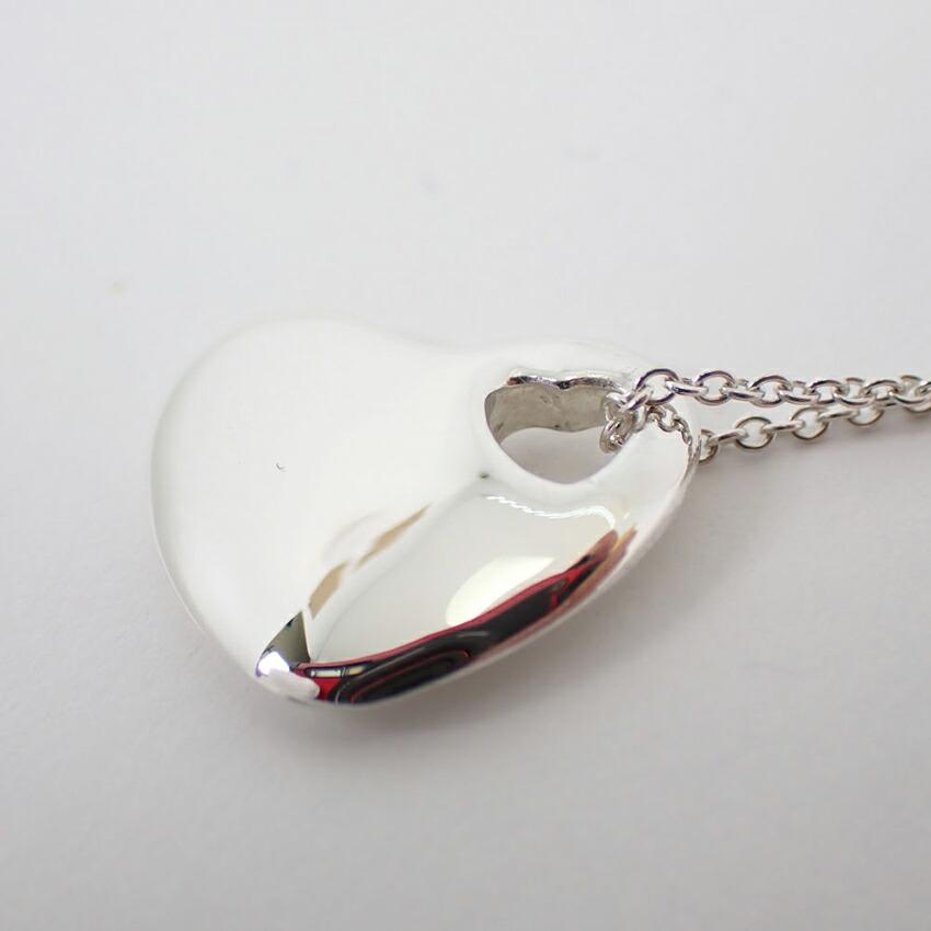 [Б/у] TIFFANY/Tiffany 925 кулон/ожерелье в форме сердца [g373-55]