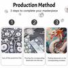 Dragon Pearl Painting DIY Handmade Pearl Painting Art Majestic Gift Home Decoration