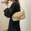 Armpit Bag, Crossbody Fashion H-button Texture Korean Version of Shoulder Small Square Bag