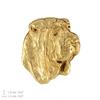 Shar Pei II - Dog brooch in decorative box, elegant gold-plated pin, Art-Dog brand jacket pin