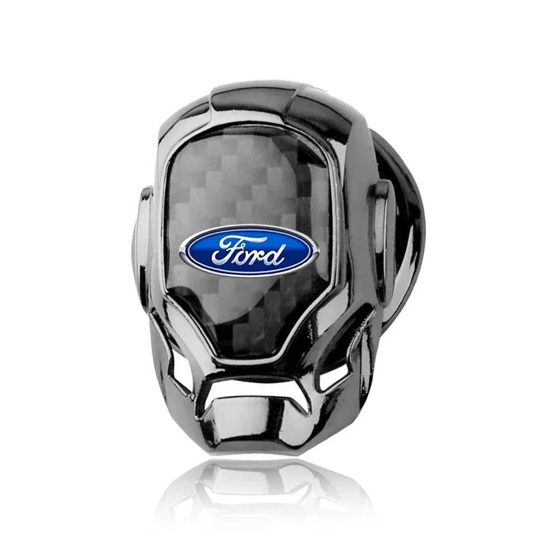 VCLG2 Car One Button Start Protective Cover Ignition Device Badge Sticker for Ford MK2 MK4 Focus Mondeo Kuga Fiesta MK7 Escort Edge 2
