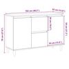 VidaXL Buffet Old Wood 102x35x70 Cm Engineered Wood 856484