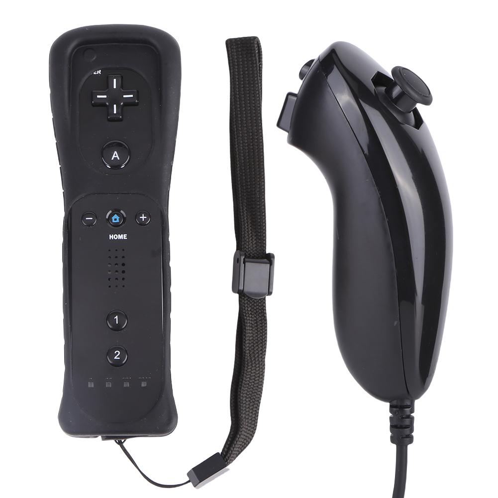 2 в 1 беспроводной пульт дистанционного управления со встроенным пультом управления Motion Plus и нунчаком для управления играми Wii/Wii U
