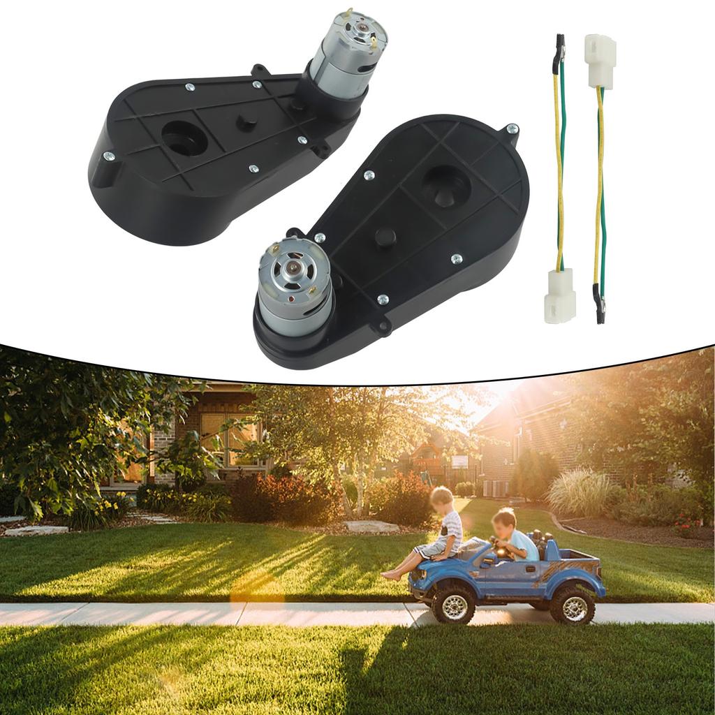 1 Pair 12V 30000RPM Electric Motor with Gear Box for Kids Ride On