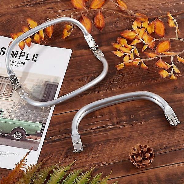 2pcs Aluminum Handbag Making Kiss Clasp Lock Frame U-Shaped Handles Frame Replacements