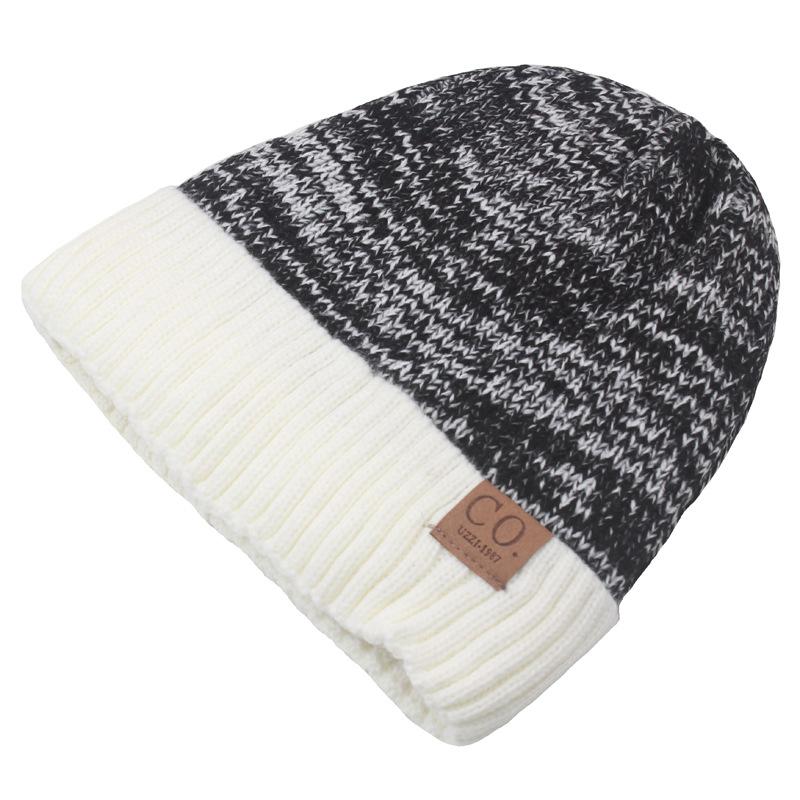 Шерстяная шапка, женская зимняя вязаная бархатная толстая теплая ветрозащитная шапка, мужские шапочки Skullies, лыжная кепка