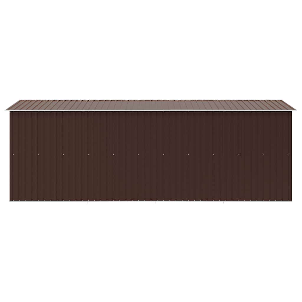 vidaXL Gerätehaus 257x489x181 cm Metall Braun