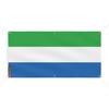 Bannière - Sierra Leone - 110x220cm - Polyester - 6 Oeillets - Impression Numérique