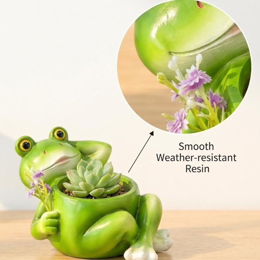 Decorative Succulent Planter Resin Plant Holder Creative Flower Container  Office