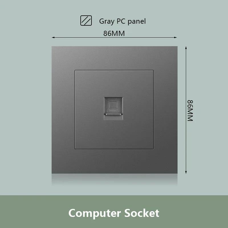 Универсальная двойная розетка с быстрой зарядкой Type-C мощностью 18 Вт, настенный электрический светильник с выключателем на 2 направления, Великобритания, 13 А, двойная розетка USB