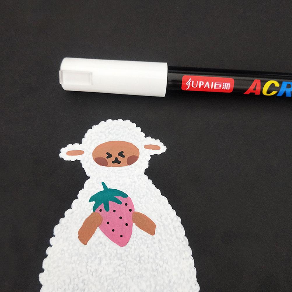 Яркий набор акриловых маркеров с двойным наконечником и двойными кистями для искусства и DIY-проектов