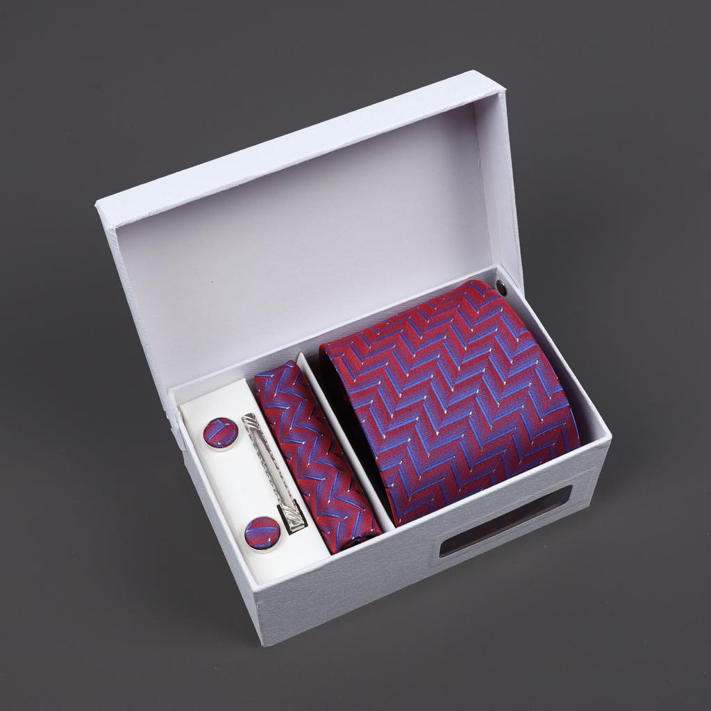 2025 Men'S Tie Premium Gift Box Jacquard Embroidered Tie Tie Logo Making