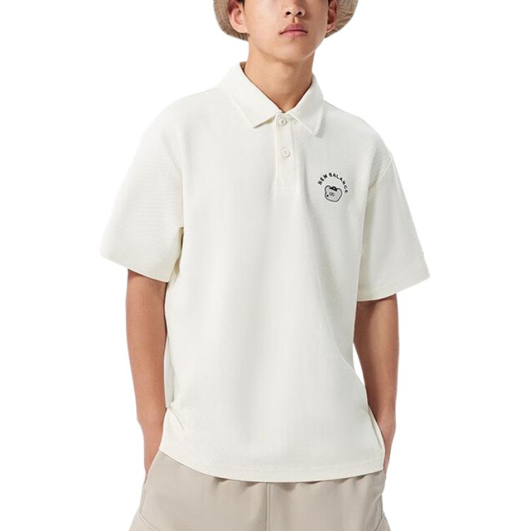New Balance Polo Shirt Unisex Beige 5FD26231-IV