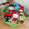1 шт. клубничная Hello Kitty Зонт-8 ребер усиленный, автоматическое открытие, легкий и прочный, милый модный аксессуар для улицы-P2638