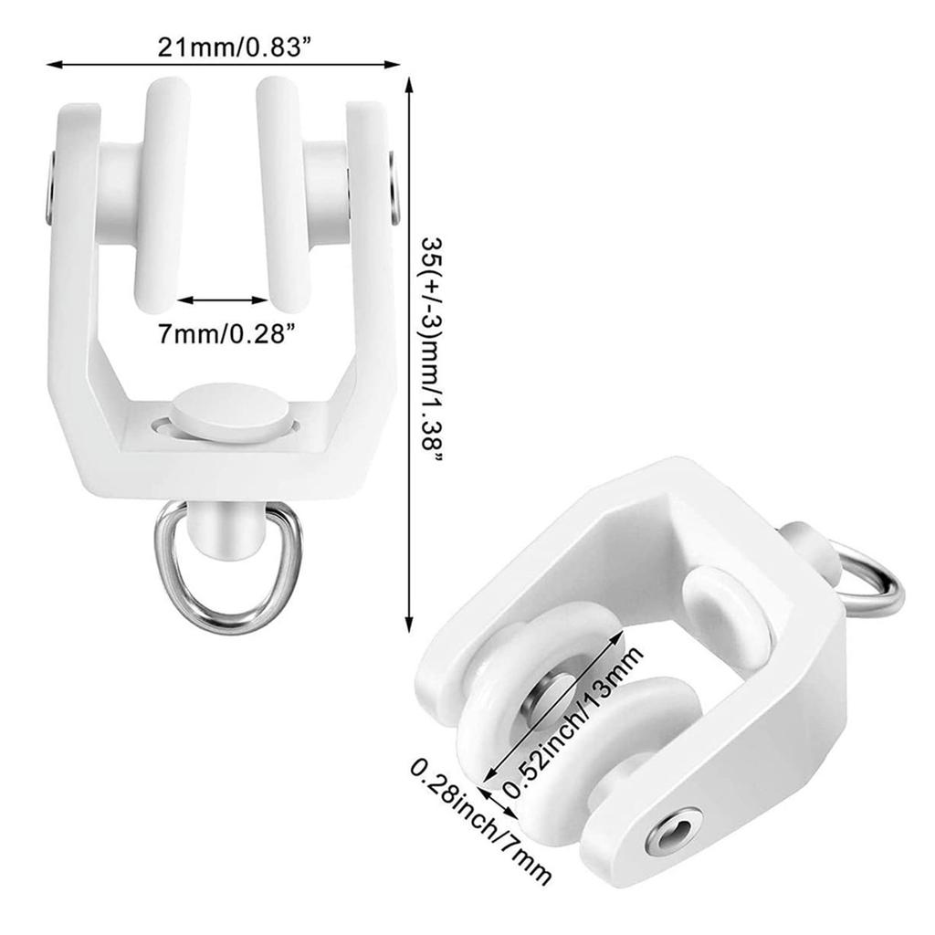 30 шт. роликовые крючки для потолочных штор, прочные рельсовые шкивы, пластиковые и стальные крючки для плавного раздвижного окна, занавески
