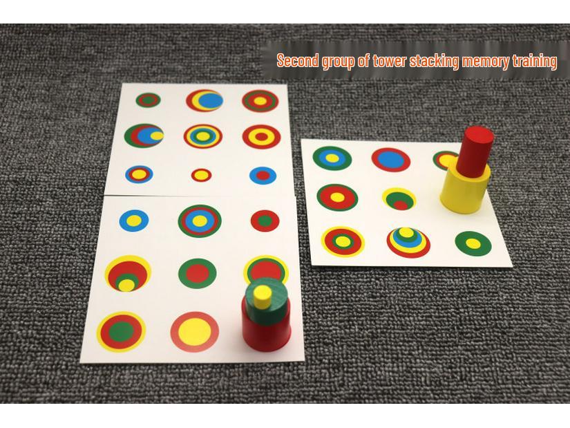 Educational Wooden Blocks for Shape and Size Recognition, Hand-Eye Coordination, and Cognitive Skills Development in Children