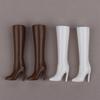5 пар Остроносые Высокие Каблуки Игрушечные Золотые Черные Белые Коричневые Сапоги Туфли Для Куклы Принцессы Игрового Домика Переодевания