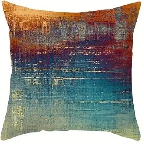 Abstract Colorful Geometric Pattern Throw Pillows Pattern Cushion Cover Suitable for Sofa Bedroom Car Pillow Cover