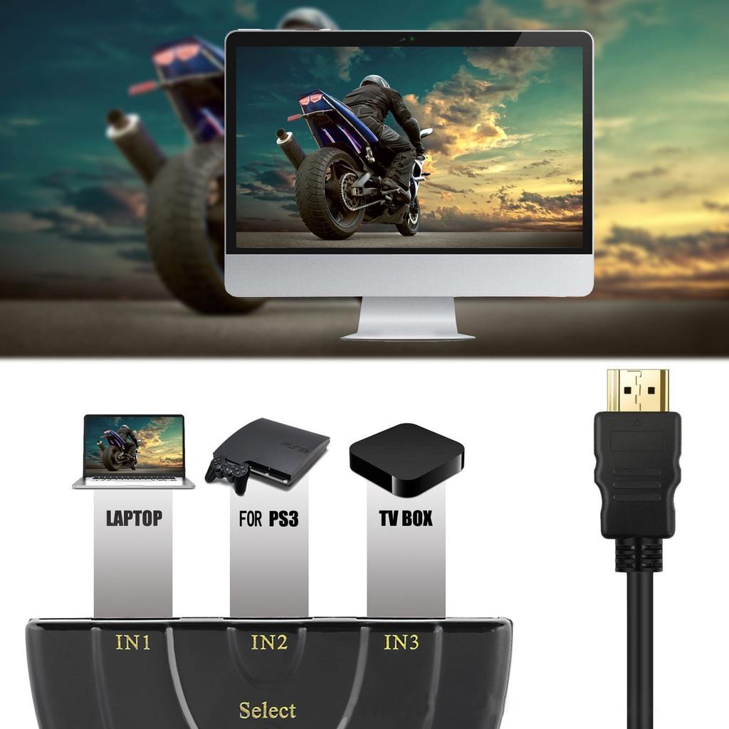 HDMI-совместимый коммутатор 4K*2K 60 Гц 3D Mini 3 порта 1.4b 4K коммутатор-разветвитель 1080P 3 в 1 выход порт концентратор для DVD HDTV Xbox PS3 PS4