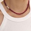 Hyeres-lor H Edition (W) Ball Red Jade Bead Necklace HL6N46627WB420