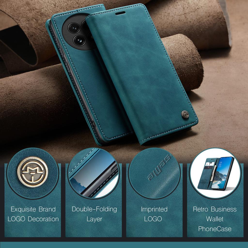 Luxury Retro Case for OnePlus 13 Multiple Card Slots Stand Function Phone Cover for OnePlus 12 Leather Wallet Protection 11Funda