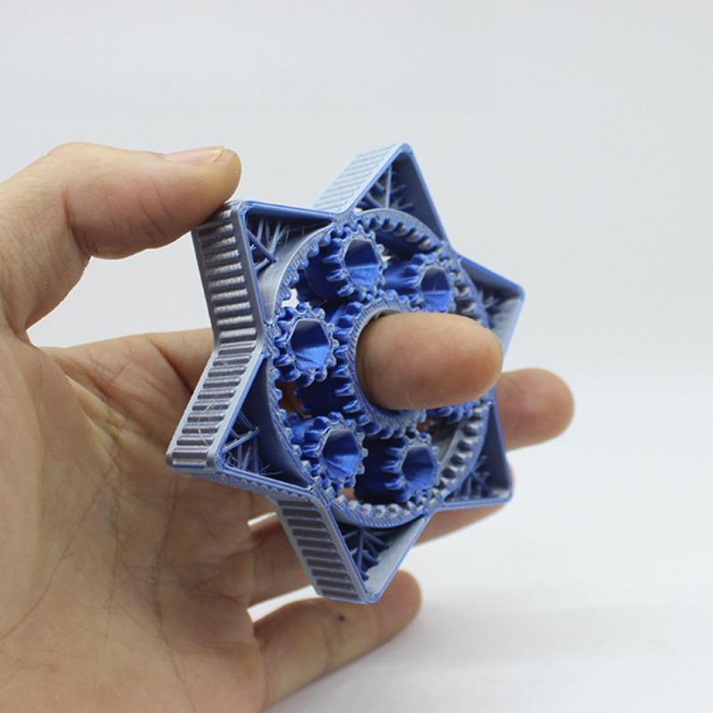 Six Pointed Star Gear Hand Spinner Fidget Spinner Roller Edc Relieve Stress Relief Toy Spinning Top Tip Antistresse For Children