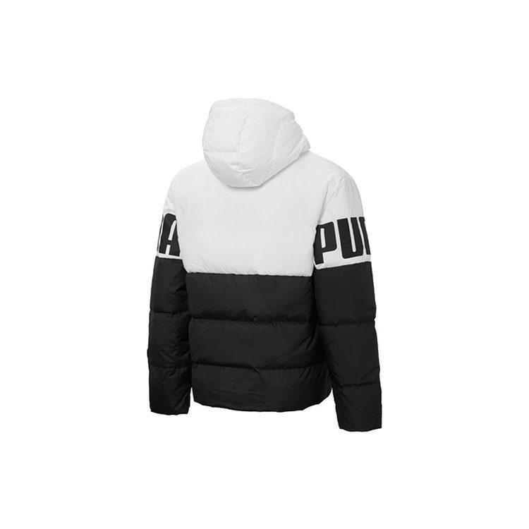 Puma Пуховики Мужские Черный/Белый С капюшоном Умеренный Другое 848172-01