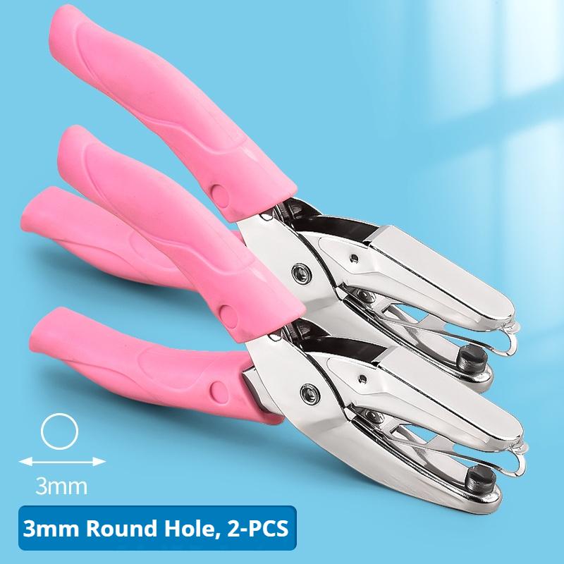 Single Hole Puncher Capacity 1.5/3/5/5.5/6 mm Hole Puncher Hand Paper Cutter Paper for Scrapbooking Tool Office School Supplies