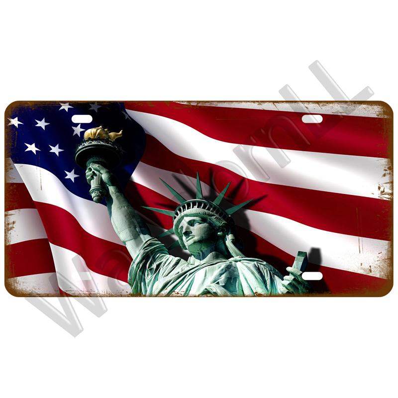 Metal Sign Germany USA Country Flag France Tin Sign Plaque Russia Spain Tinplate Plate For Wall Home Restaurant Craft Bar Decor