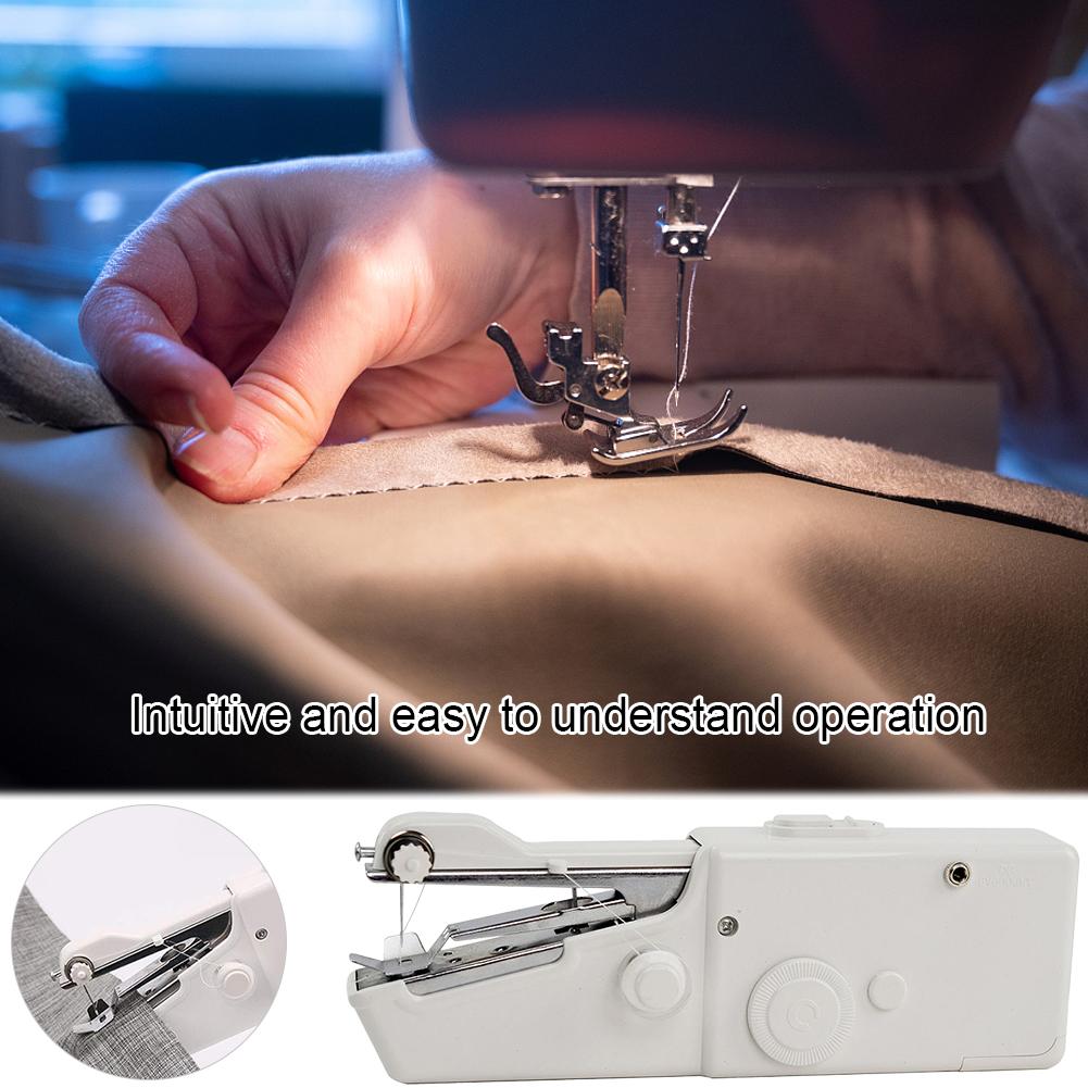 Мини швейная машинка электрическая портативная швейная машинка ручной беспроводной швейный инструмент для быстрого шитья для дома, путешествий и самостоятельного изготовления