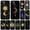 Witches Moon Tarot Mystery Totem Phone Case for Iphone 6 6s 7 8 Plus X 10 XR XS 11 12 13 Mini Pro MAX Black Tpu Back Cover
