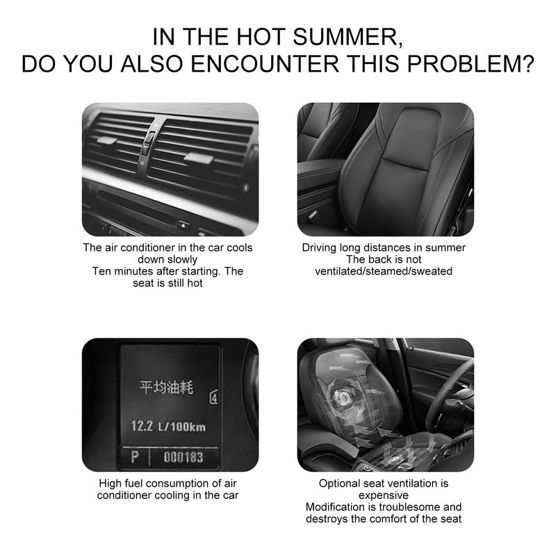 USB-вентилятор для автомобиля с 3 скоростями ветра, работающий от USB, автомобильный вентилятор для охлаждения сиденья автомобиля, регулируемые охлаждающие автомобильные вентиляторы, автомобильные вентиляторы для сиденья автомобиля и грузовика