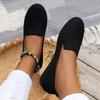Fashion Flat Heel Casual Shoes Women Spring Summer Autumn Knits Ballet Flats Round Head Trendy Print Shoes Barefoot Loafers Shoes