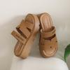 CRLAYDK Vintage Slide Sandals for Women with Soft Footbed and Strap Ladies Platform Slip On Walking Casual Slippers
