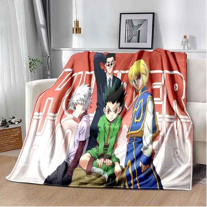 HUNTER X HUNTER Плед Аниме Мягкое Покрытие Легкое Теплое Мультяшные Пледы для Детской Комнаты Спальни