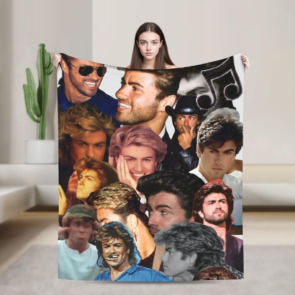 George Michael Singer Legend Flannel Fashion Blankets Music Album Awesome Throw Fashion Blanket for Quilt 200x150cm Warm