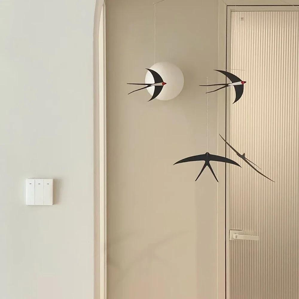 Баланс Ласточка Дом Окружающее Ощущение Подвесная Кроватка Подвесные Декоративные Бесшумные Музыка Ветра Балкон Сад Декоративные Предметы