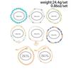 Summer Beach Gold Plated Zinc Alloy Pearl Beaded Shell Pendant Bohemian Charm Bracelet Ocean Jewelry for Women Fashion