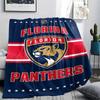 Florida Panthers Print Flannel Blanket High Quality Warm Comfortable Cover for All Seasons Perfect for Gifts Home Decor