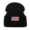 American trendy brand fashion American flag embroidery knitted hat autumn and winter men's and women's outdoor personalized wool cold hat