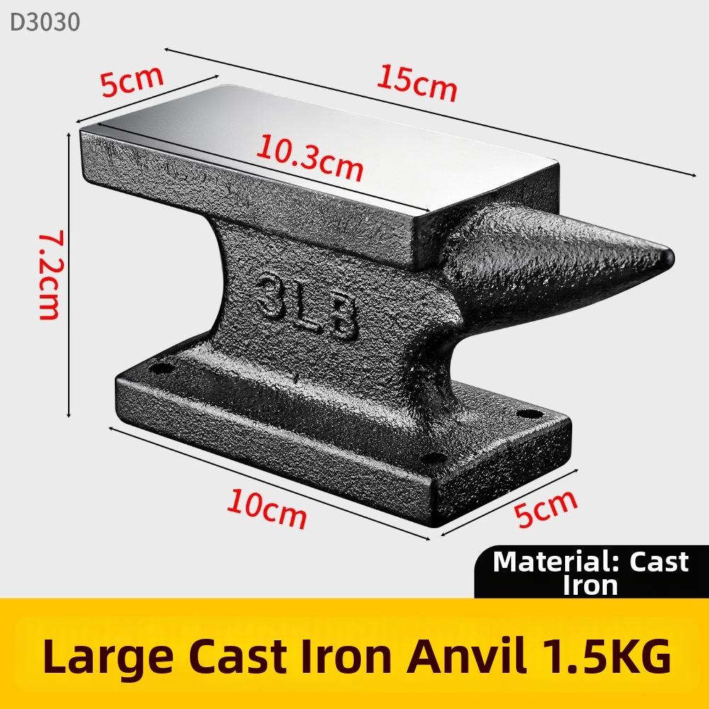 Compact Size Bench Block Anvil Cast Iron Jewelry Making Tool Blacksmith Forge Kit Metalworking