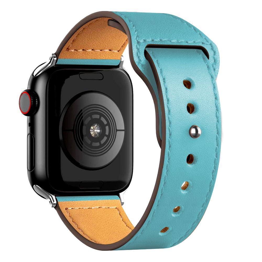 Leather strap For Apple watch band 44mm 45mm 49mm 40mm 42mm 46mm wristband correa bracelet iWatch series 8 9 10 11 SE 7 Ultra 3