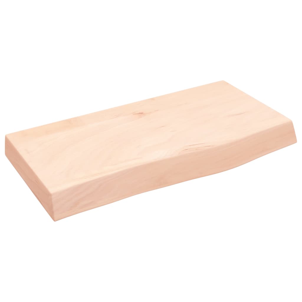 Solid Wood Washbasin Top 60 x 30 x (2 6) cm Untreated
