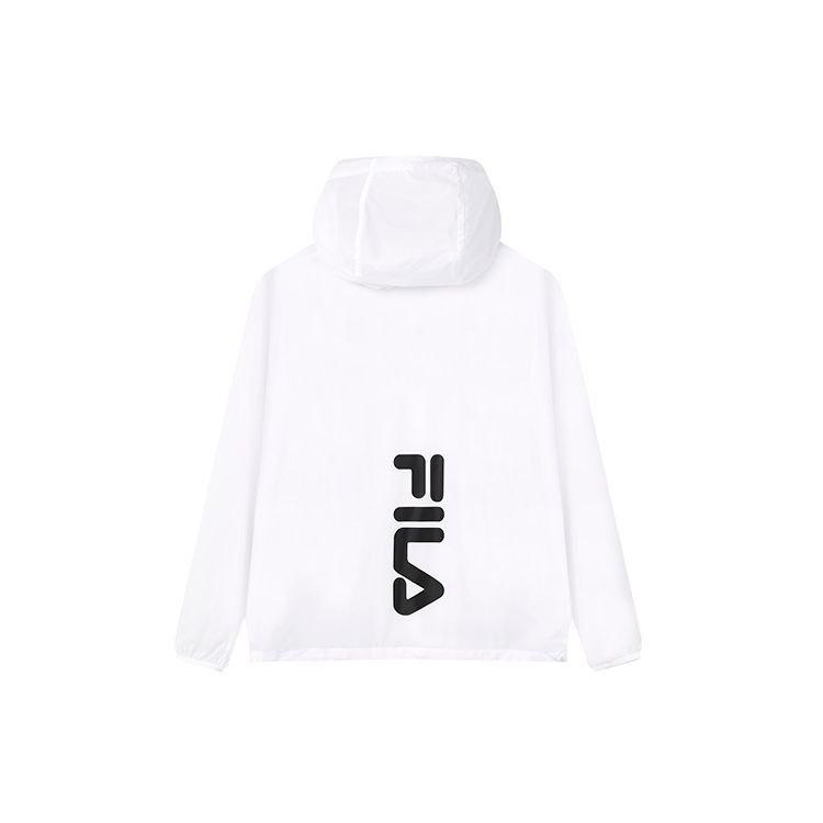 Fila Повседневная куртка с капюшоном из легкой удобной ткани с принтом логотипа в виде букв, мужские куртки, стандартный-белый F11M228701F-WT