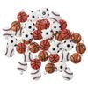 40 Pcs 40 Pcs Round Football Charm Resin Volleyball Charm Bracelet Basketball Charm  Women
