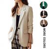 Women's Elegant Blazer New Design Casual Back Slit Blazer Jacket