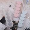 INS 3D Five-linked Love Pillar Candle Silicone Mold Creative Baking Chocolate Korean Aromatherapy Mold