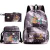 New Kapibara Student School Bag Fashion Popular Backpack Shoulder Bag Pencil Bag Three-piece Set